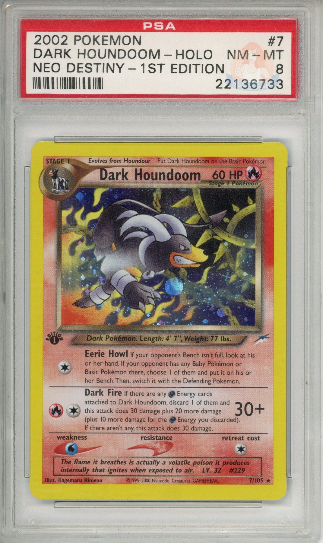 Dark Houndoom - 1st Edition Holo