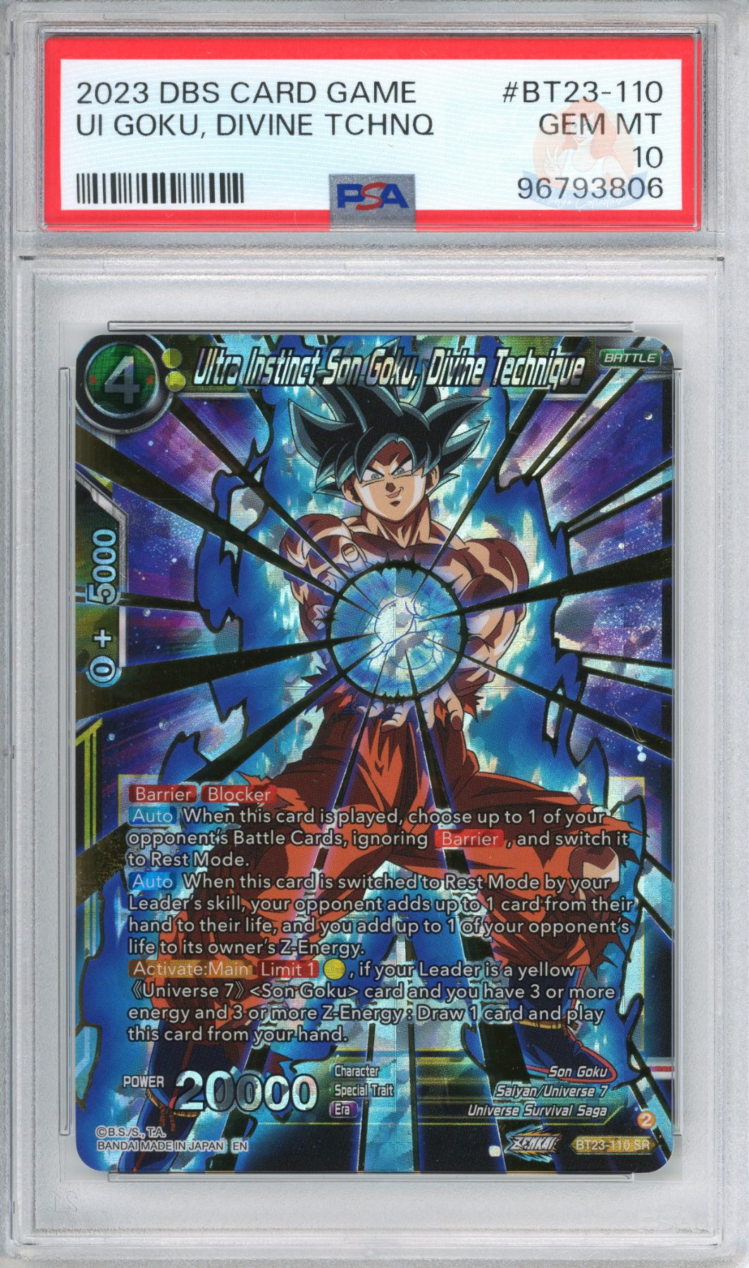Ultra Instinct Son Goku, Devine Technique
