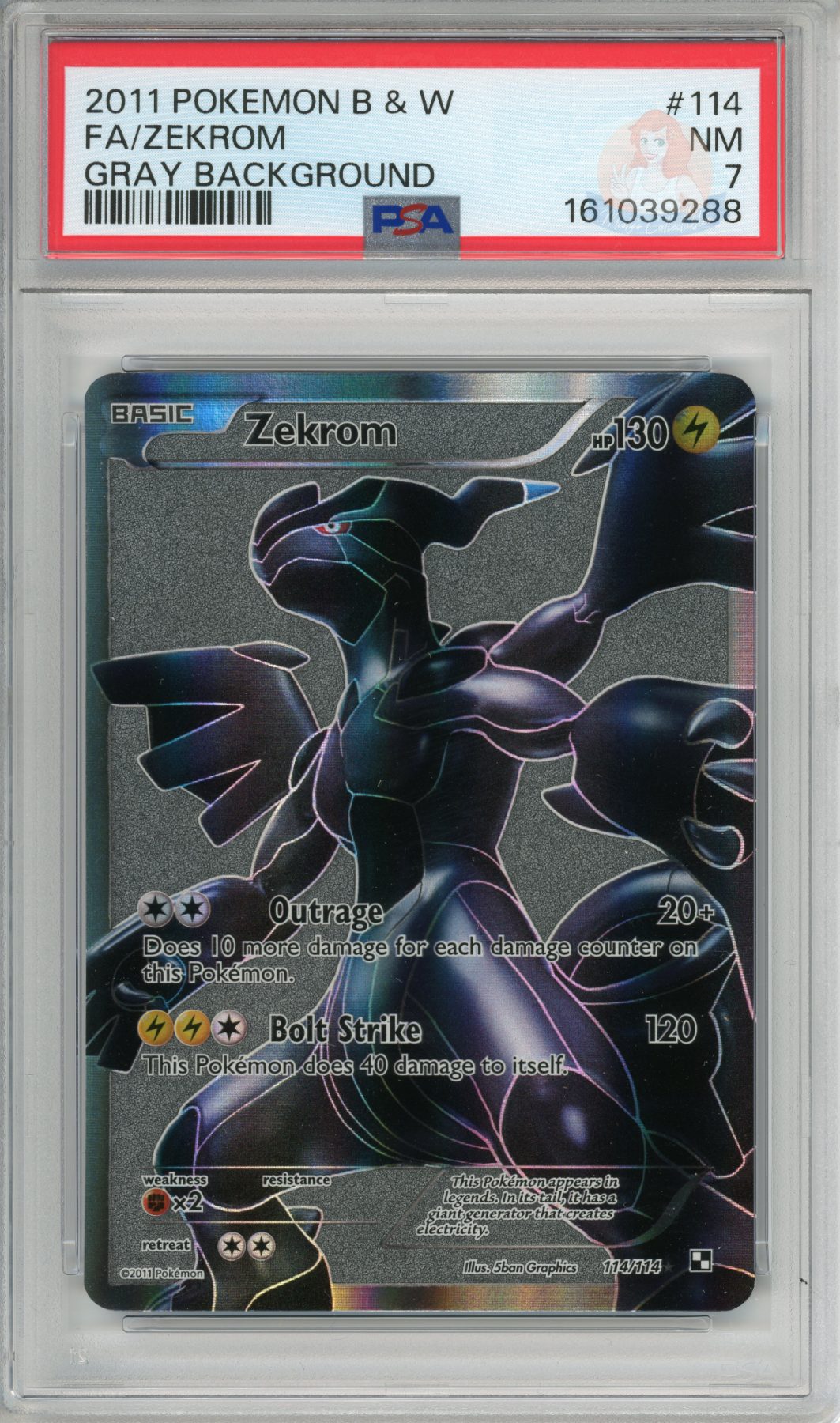 Zekrom - Gray Background