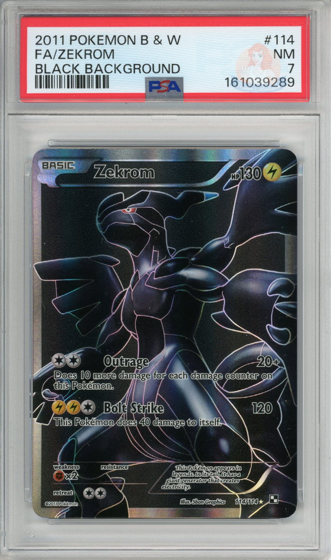 Zekrom - Black Background