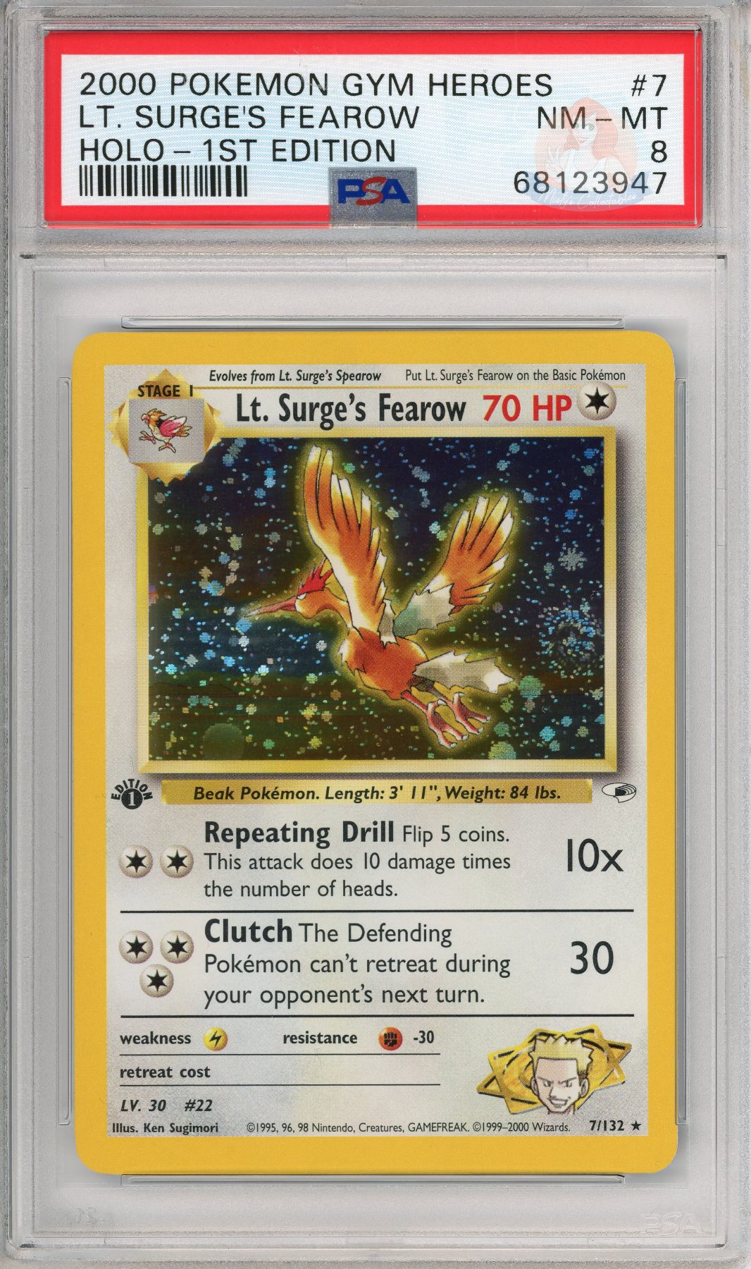 Lt. Surge's Fearow Holo