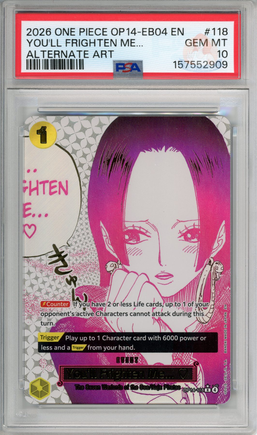 You'll Frighten Me... Alternate Art