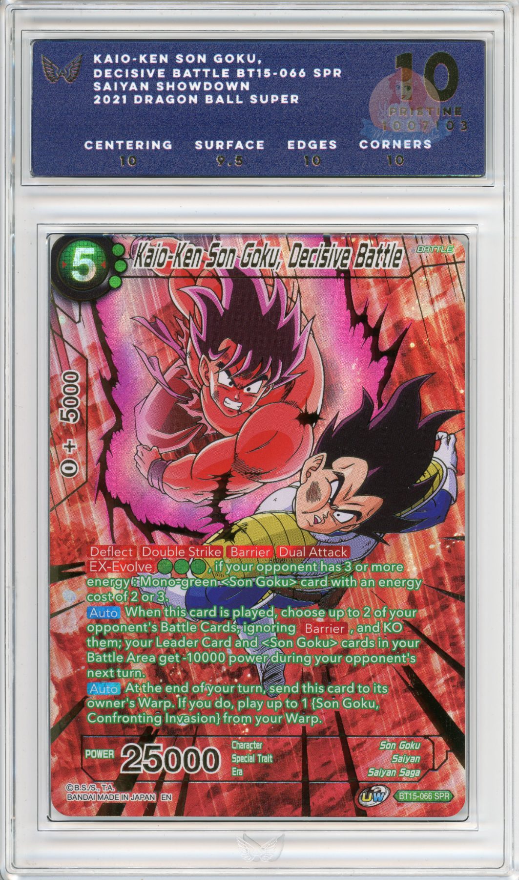 Kaio-Ken Son Goku, Decisive Battle