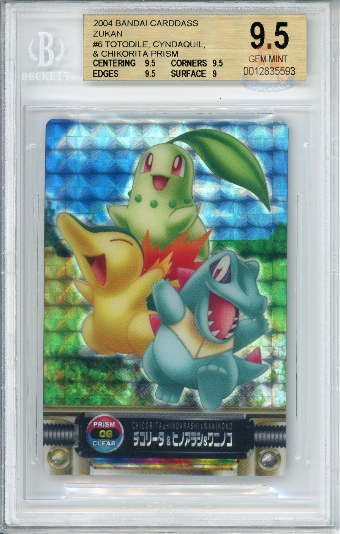 Totodile, Cyndaquil & Chikorita - Prism