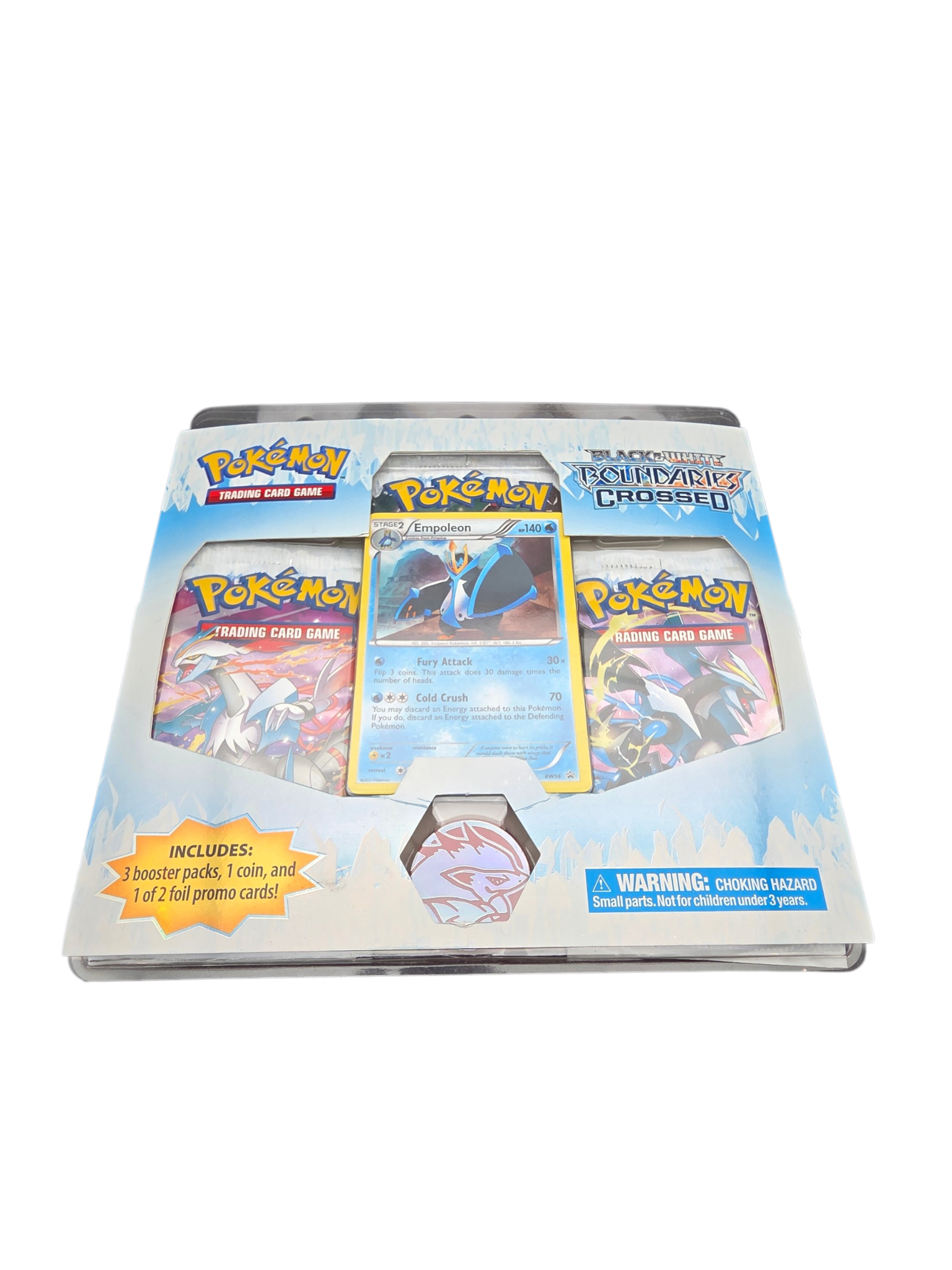B&W Boundaries Crossed 3-Pack Blister; Empoleon Promo with Zoroark Coin: Standard
